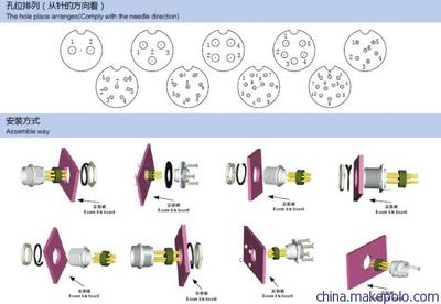 廠家直銷替代國外锠鋼航空插頭GX16 A2電纜母插頭圓形連接器——深圳市利德萊科技